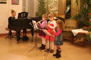 Vánoční koncert žáků Zuzany Hrbkové z KC Průhon