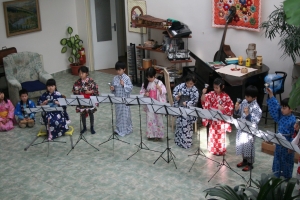Vánoční koncert žáků Japonské školy